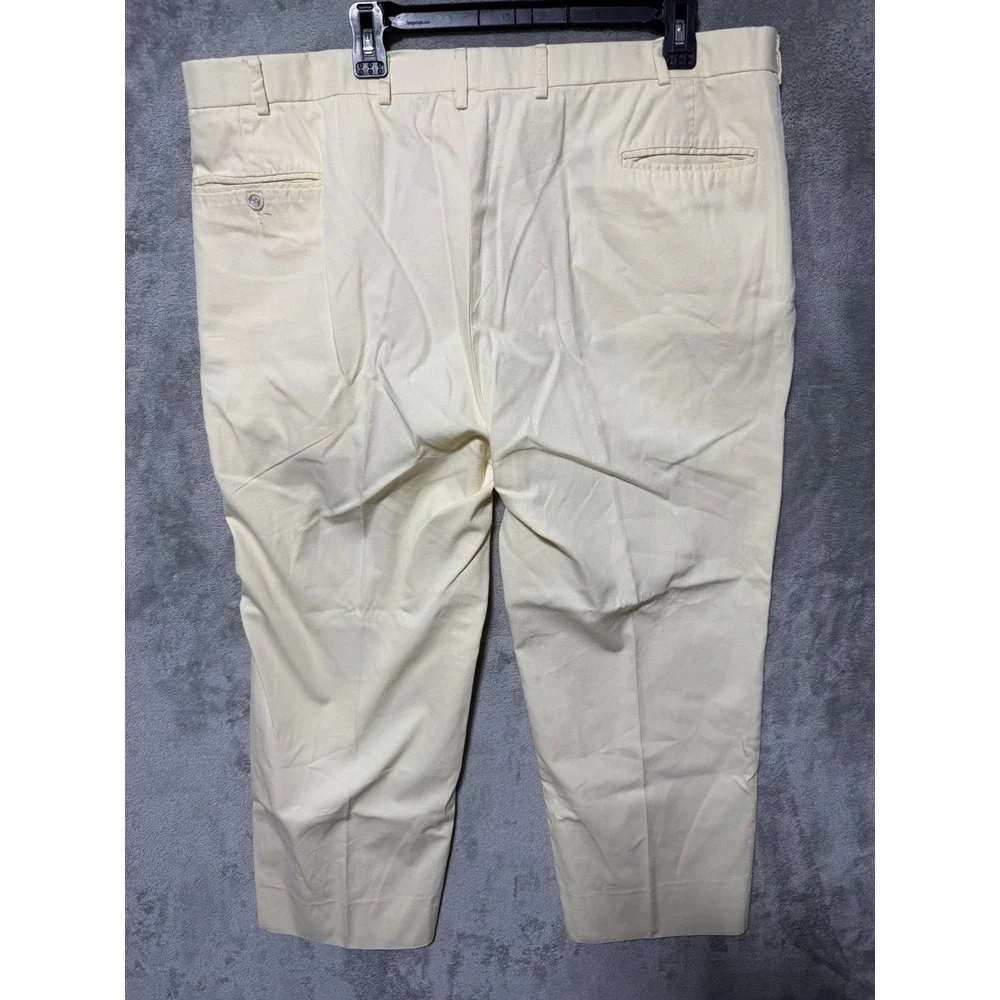 Maus & Hoffman Pants Mens 42x29‎ Cream Sea Island Cotton USA Made